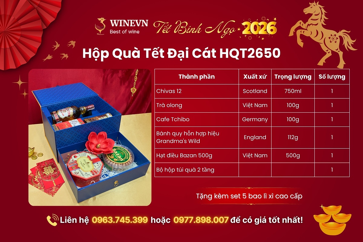 Hộp Quà Tết Đại Cát HQT2650