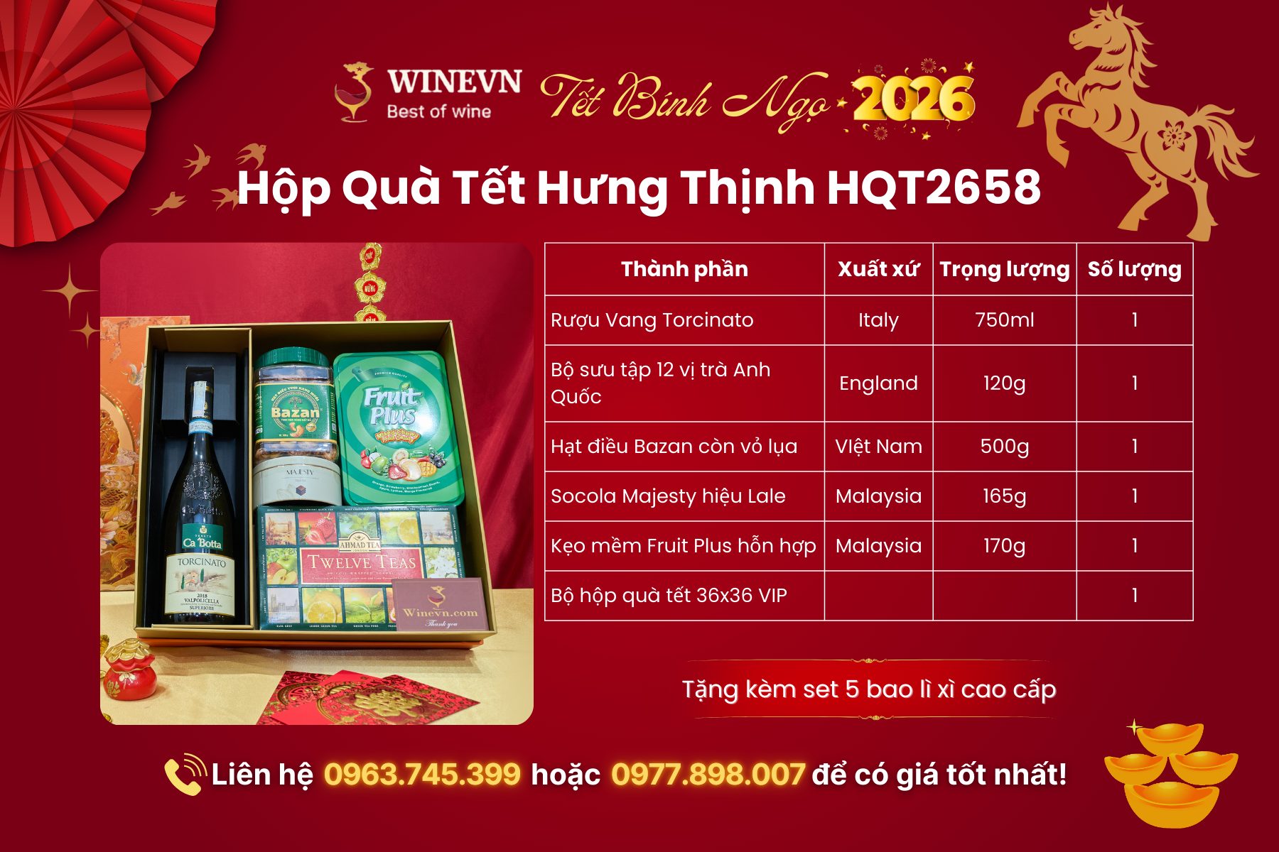 Hộp Quà Tết Hưng Thịnh HQT2658