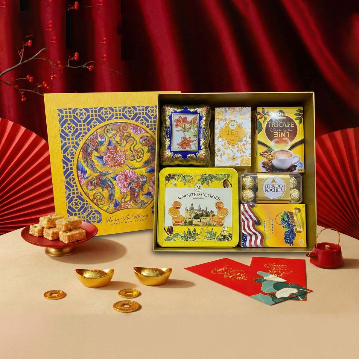 Hộpquà bánh kẹo Tết dành tặng cho nhân viên