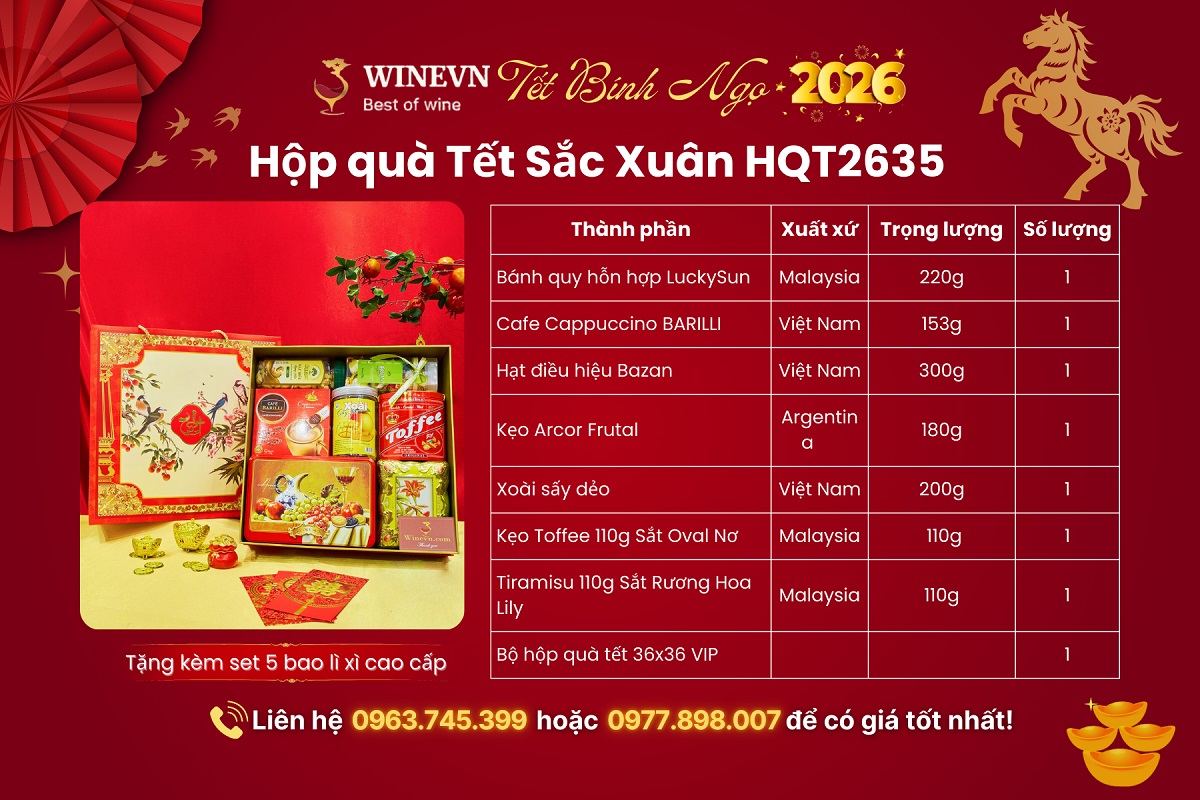 Hộp quà Tết Sắc Xuân HQT2635
