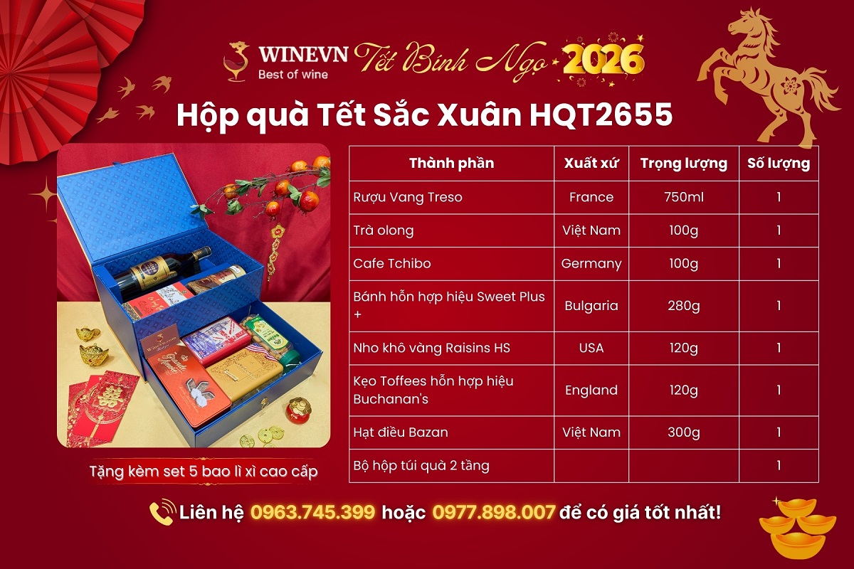 Hộp quà Tết Sắc Xuân HQT2655