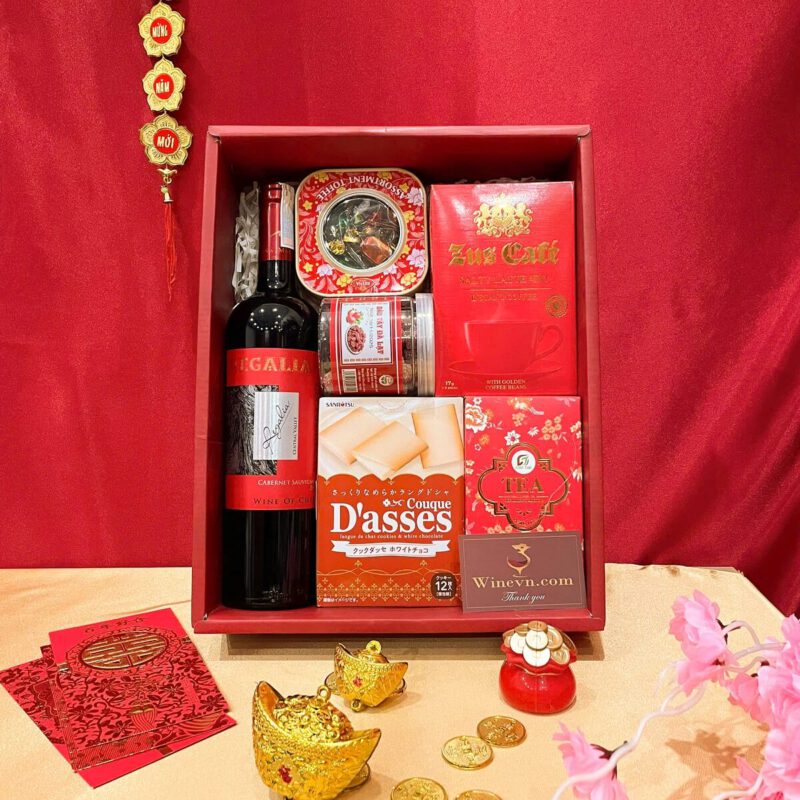 Hộp Quà Tết Tài Lộc tone đỏ