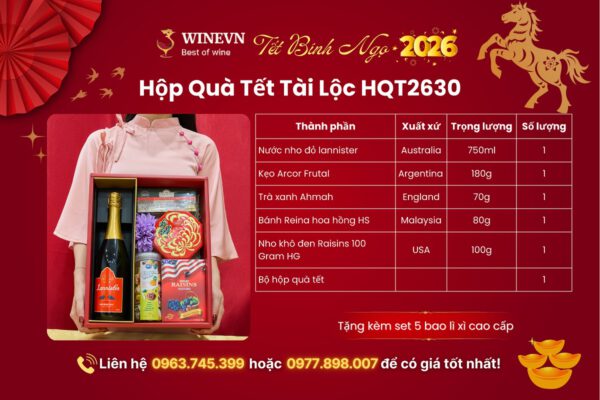 Hộp Quà Tết Tài Lộc HQT2630