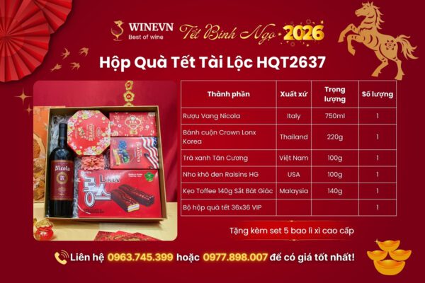 Hộp Quà Tết Tài Lộc HQT2637