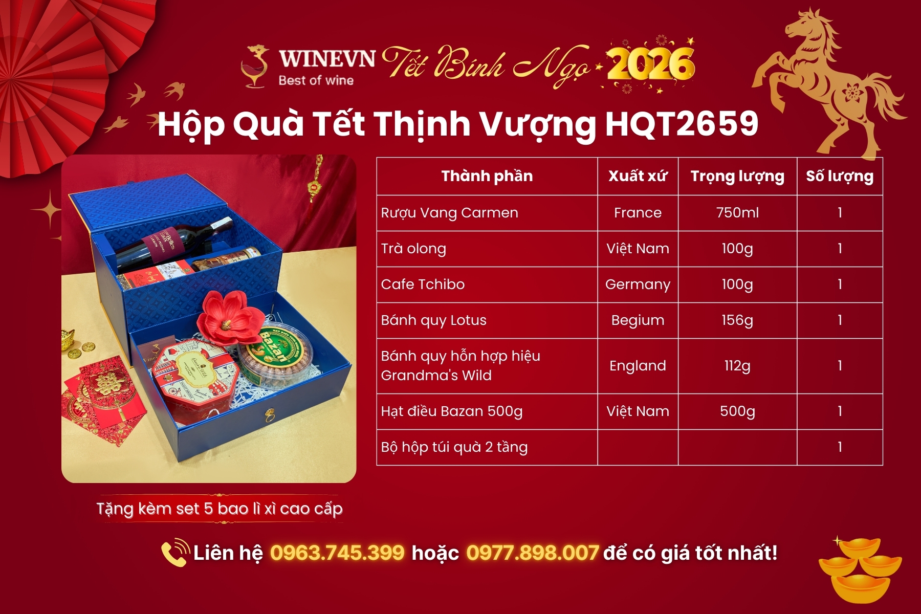 Hộp Quà Tết Thịnh Vượng HQT2659