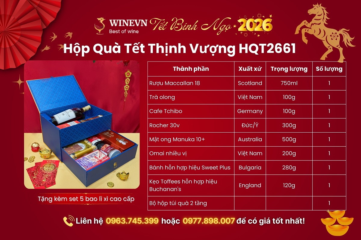Hộp Quà Tết Thịnh Vượng HQT2661