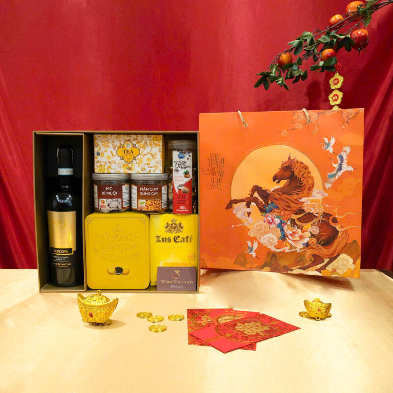 quà tết màu vàng