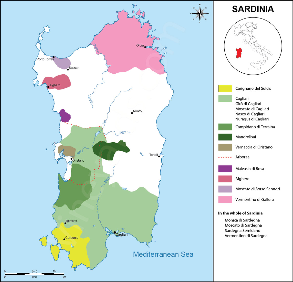 Vùng Sardinia