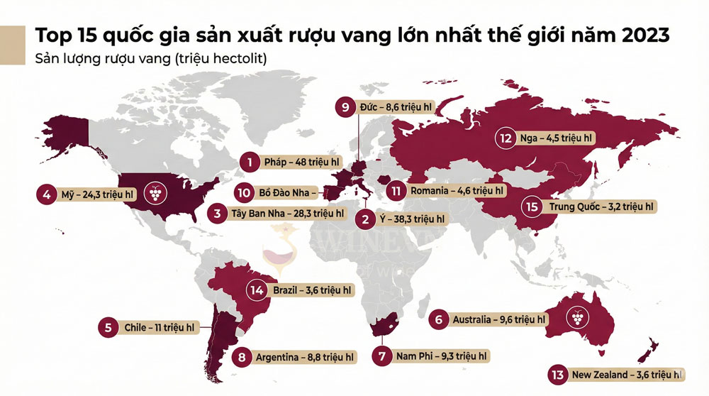 Bản đồ rượu vang thế giới