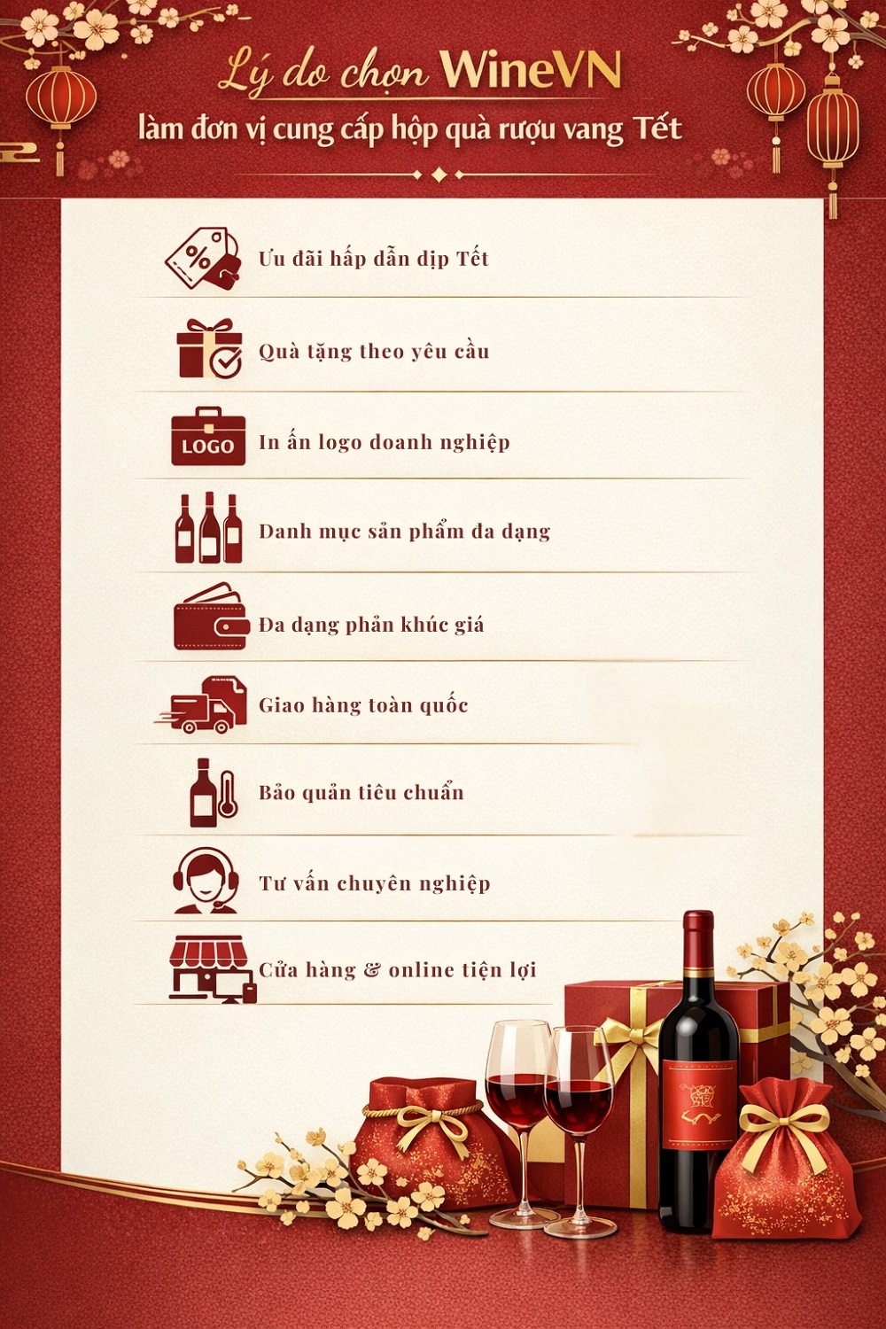 mua hộp quà rượu vang Tết
