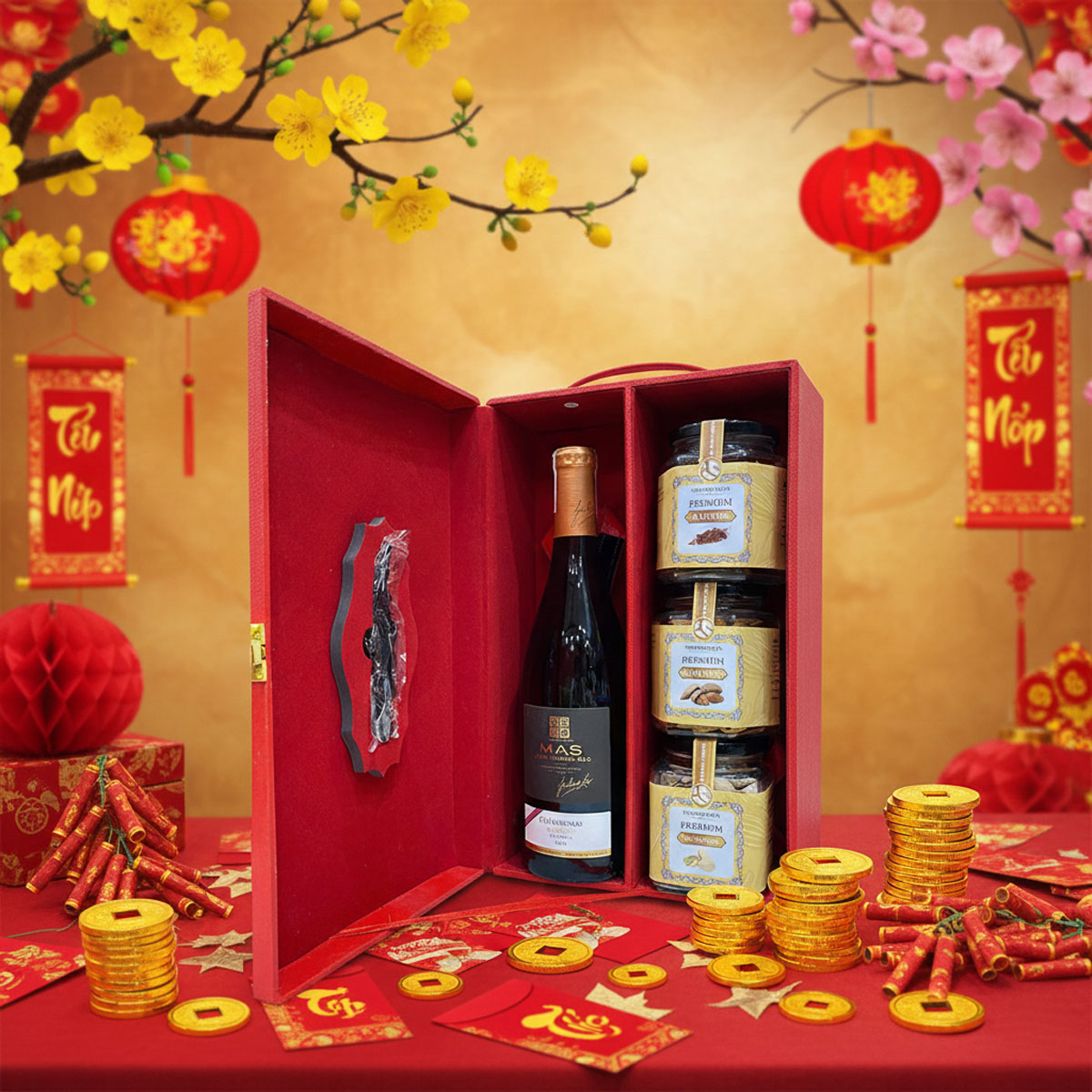 Hộp Quà Tết Vạn Phúc HQT2605 1 triệu đồng