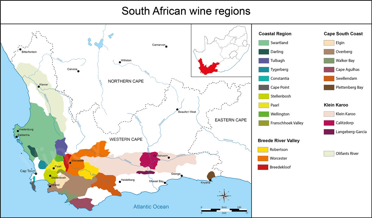 vùng làm vang Nam Phi