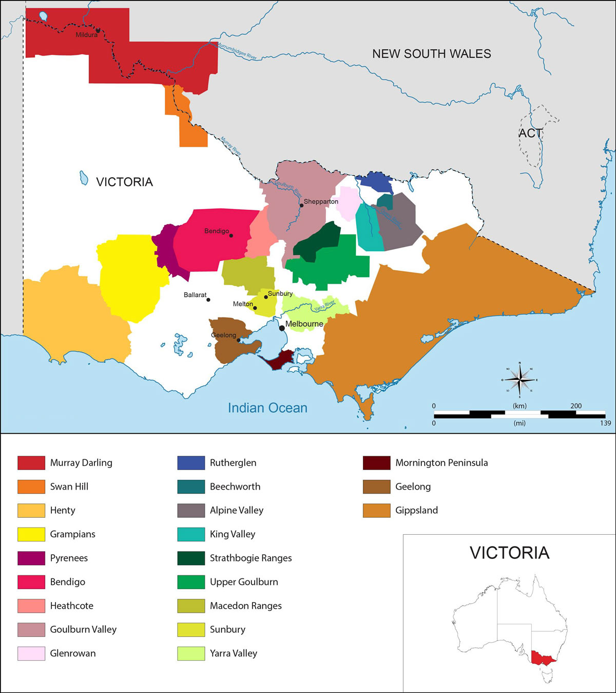 Vùng làm vang ÚC Victoria