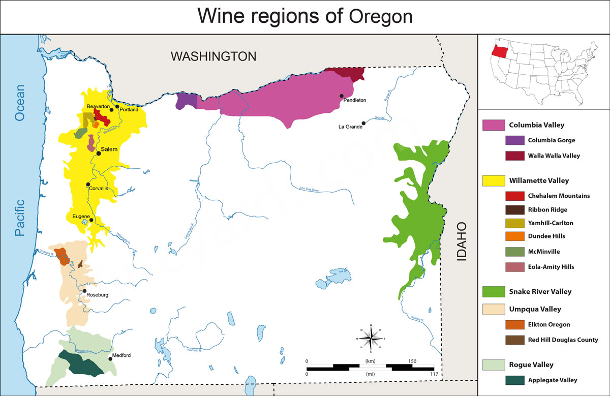 Vùng sản xuất vang Oregon