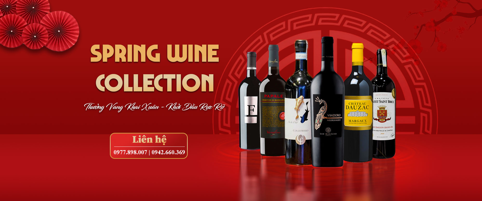 Bộ sưu tập rượu vang cho mùa xuân
