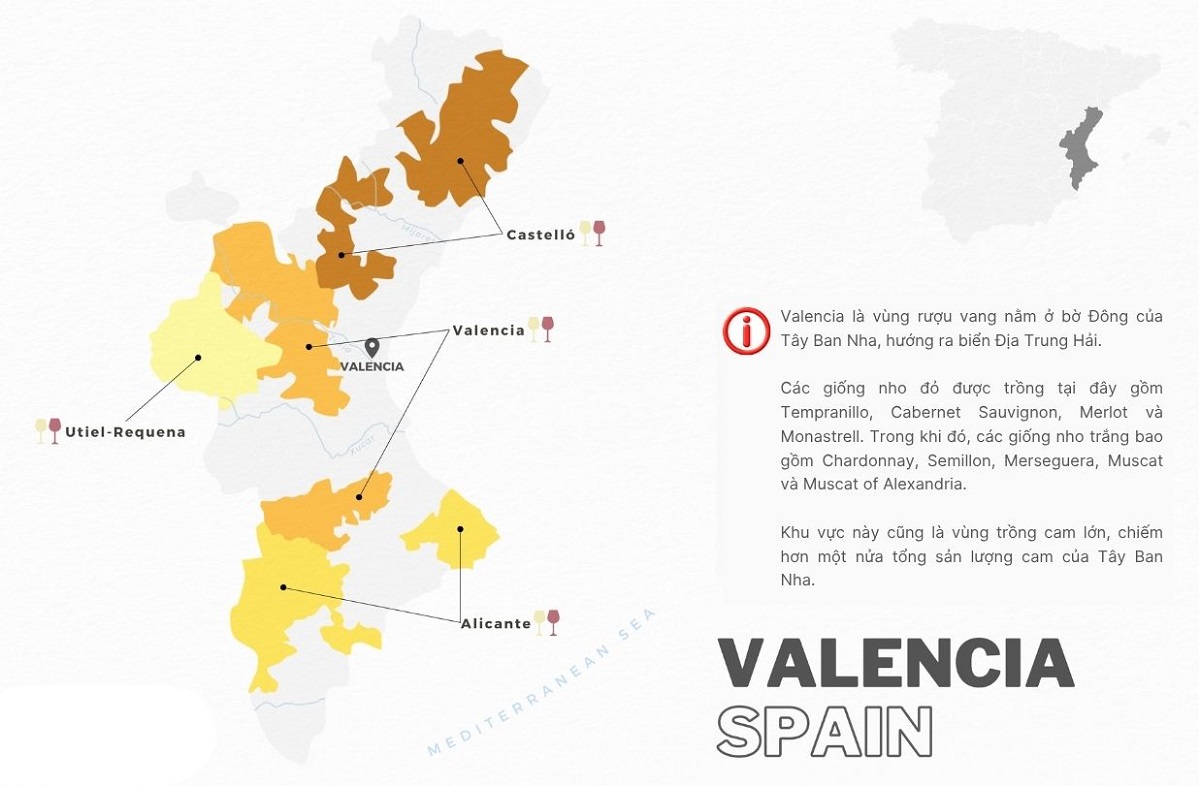 Vùng làm vang Valencia