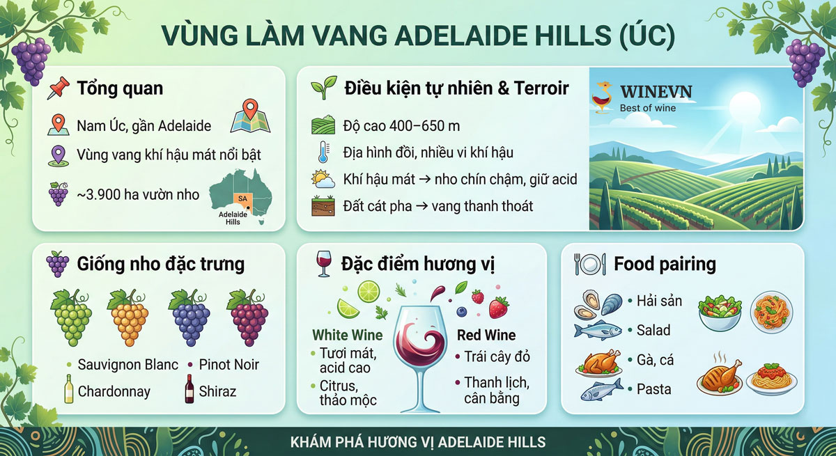 Vùng làm vang Adelaide Hills