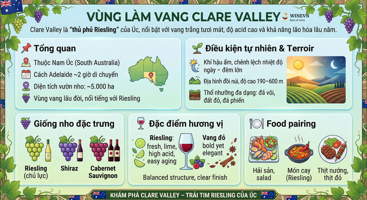 Vùng làm vang Clare Valley