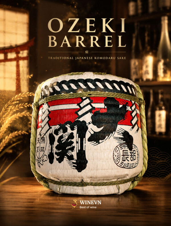 rượu Sake Ozeki Barrel