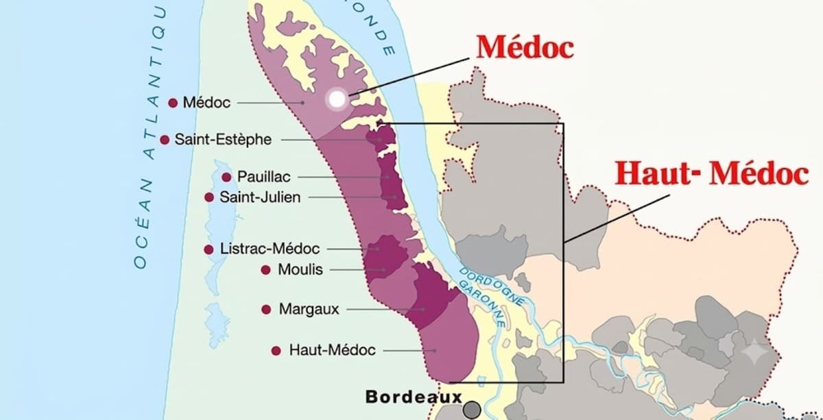 Saint-Estèphe nằm ở đâu của Bordeaux