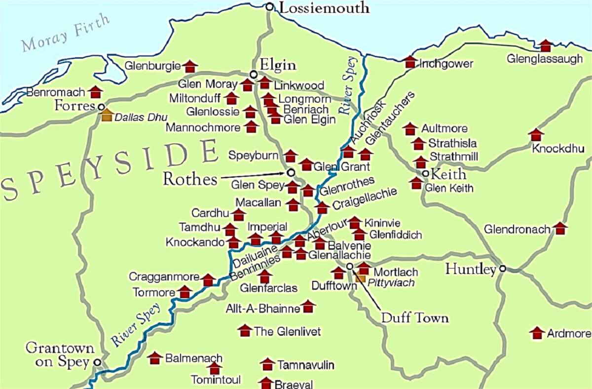 Vùng Speyside nằm ở đâu