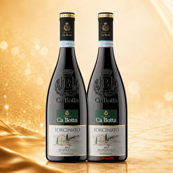 Combo 2 chai rượu vang Ca’ Botta Torcinato Valpolicella Superiore