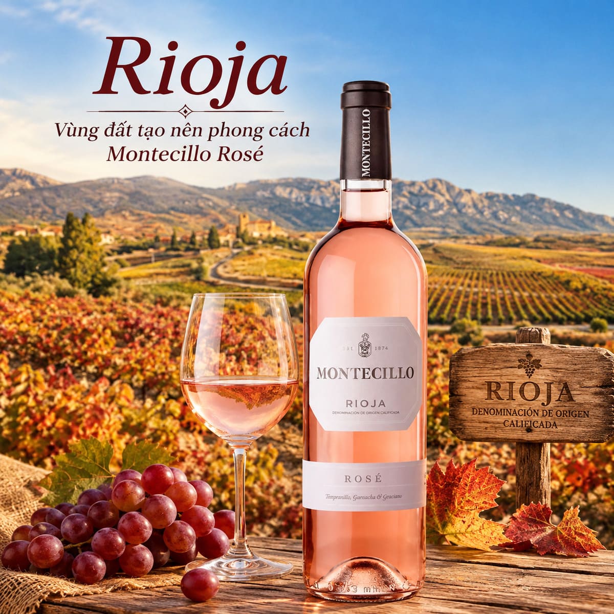 Rượu Vang Montecillo Rosé rioja