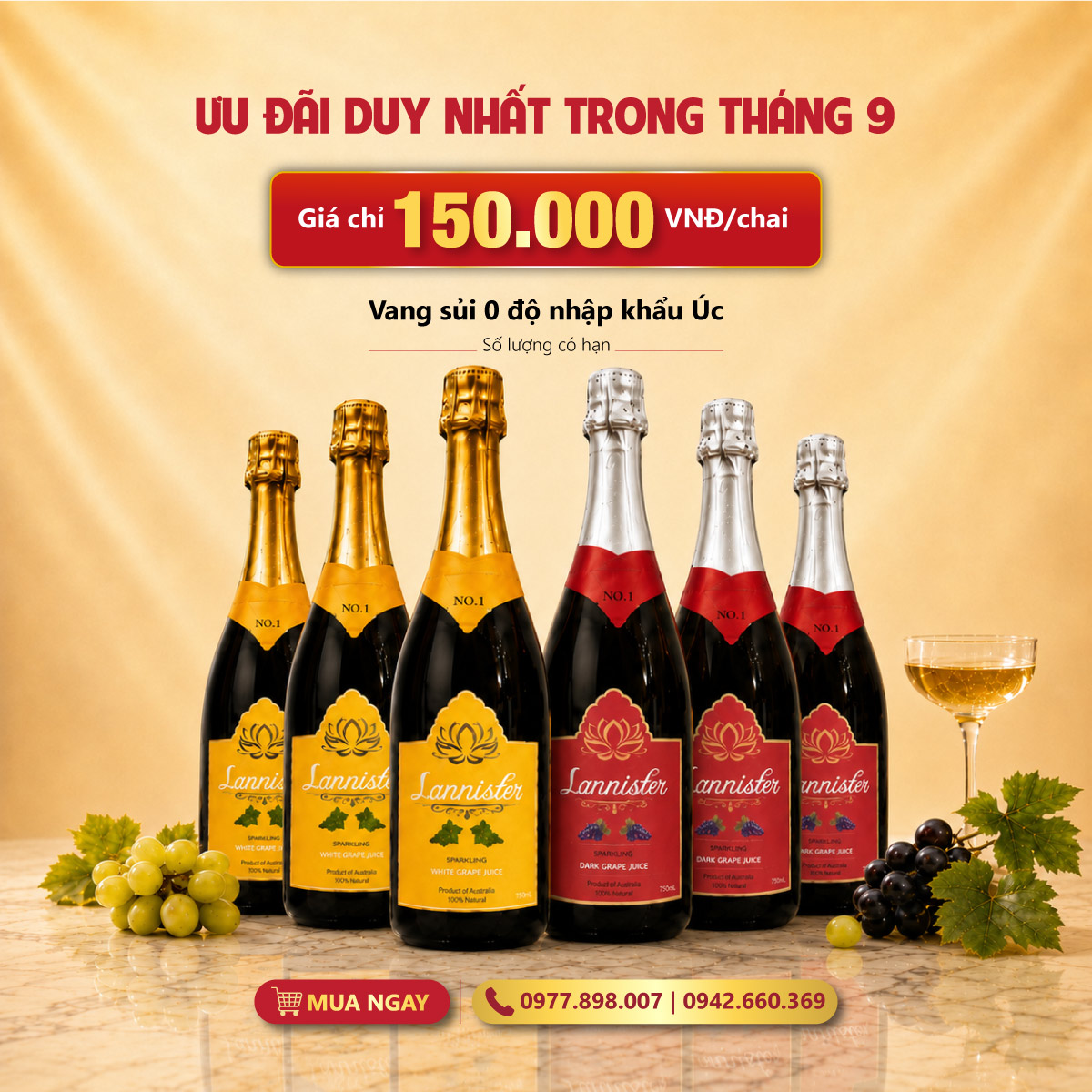 Banner vang 0 độ 150k
