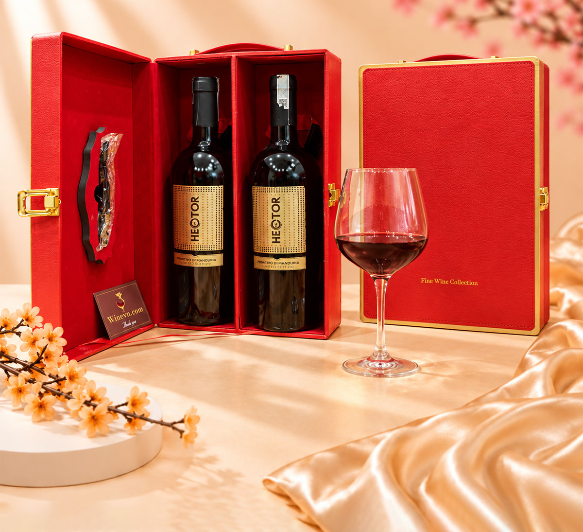 Hộp quà rượu vang doanh nghiệp