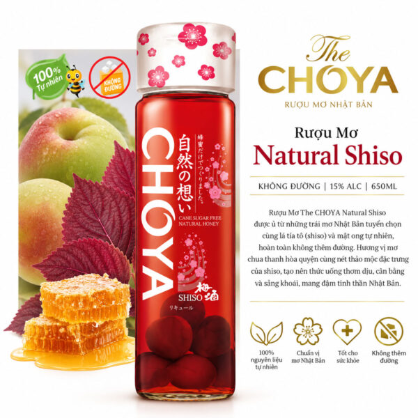 Rượu Mơ Choya Natural Shiso