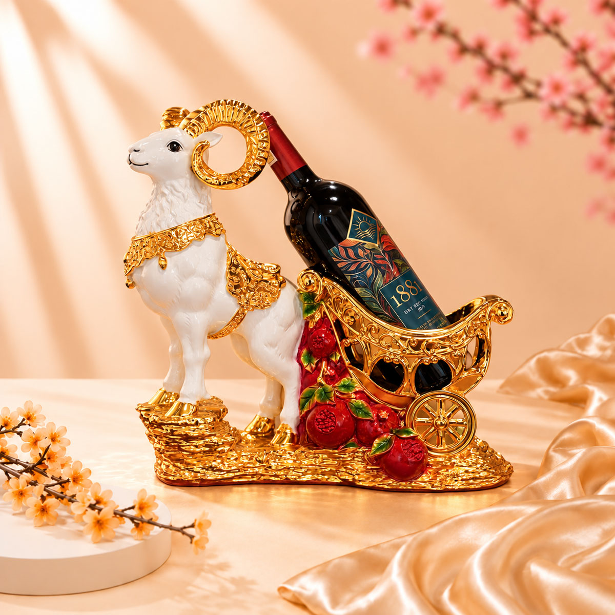 Kệ rượu vang linh dương phát tài