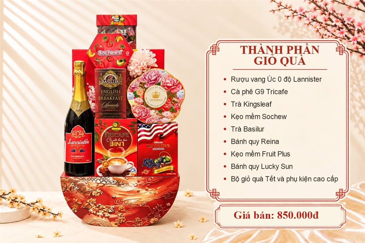 Giỏ quà Tết Phú Quý GQT2726