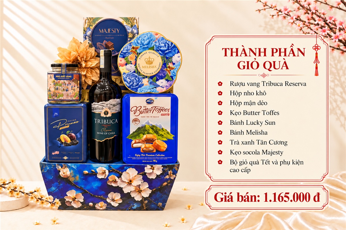 Giỏ quà Tết Phú Quý GQT2727