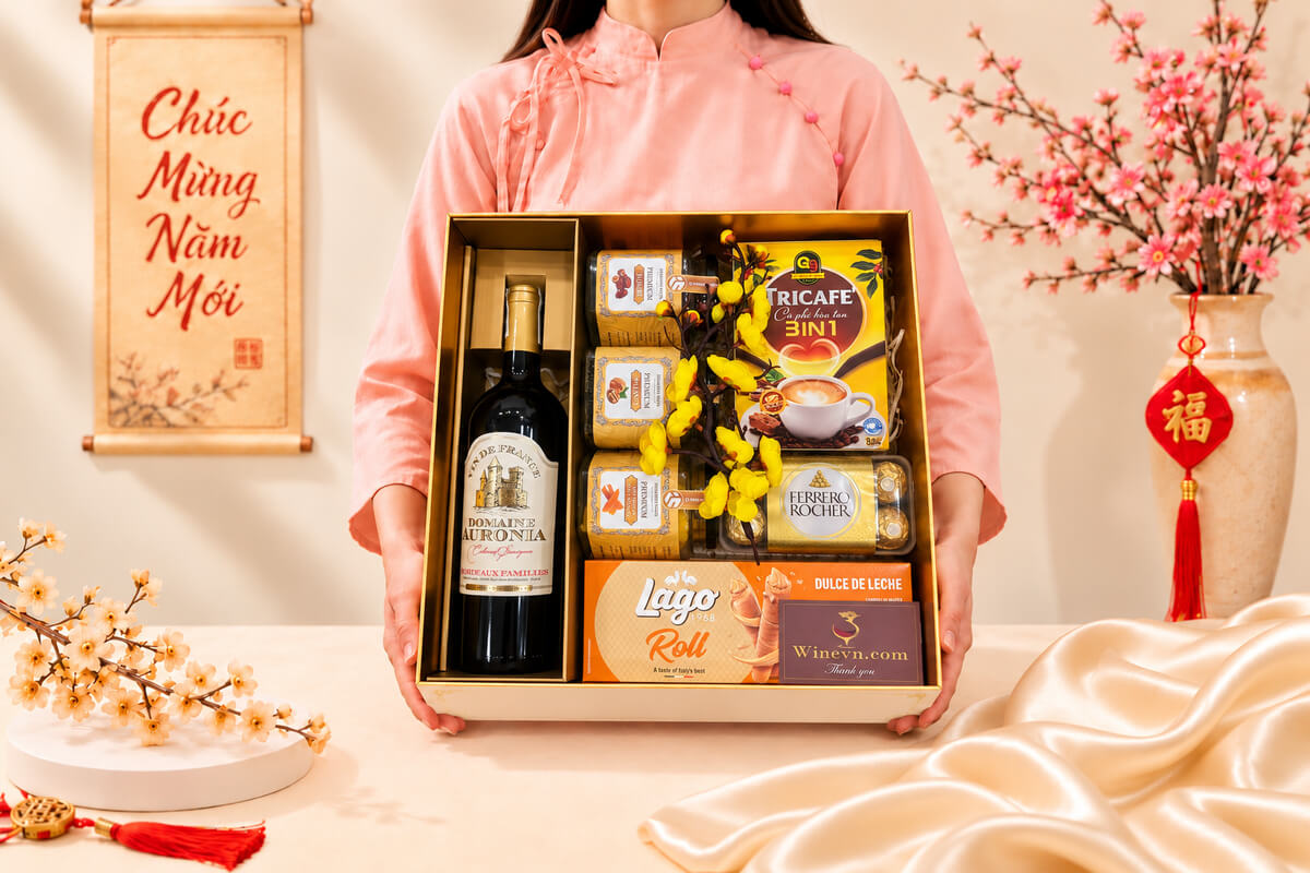Hộp Quà Tết Lộc Biếc Nghinh Xuân HQT2713