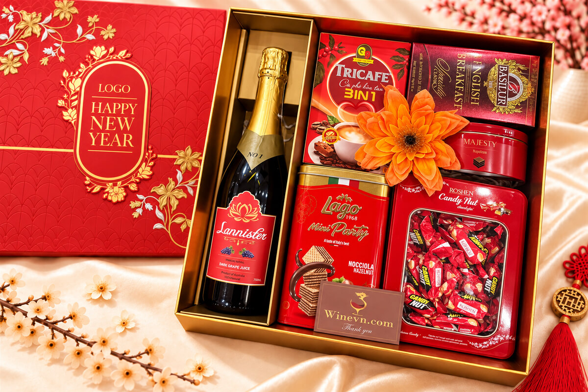 Hộp Quà Tết Happy New Year HQT2721