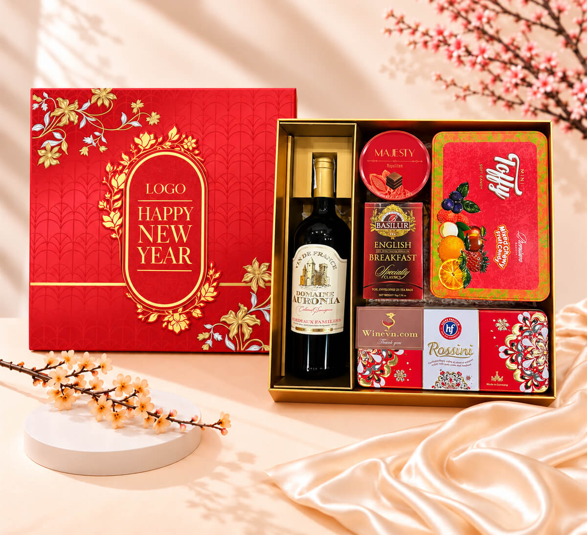 Hộp Quà Tết Happy New Year HQT2722