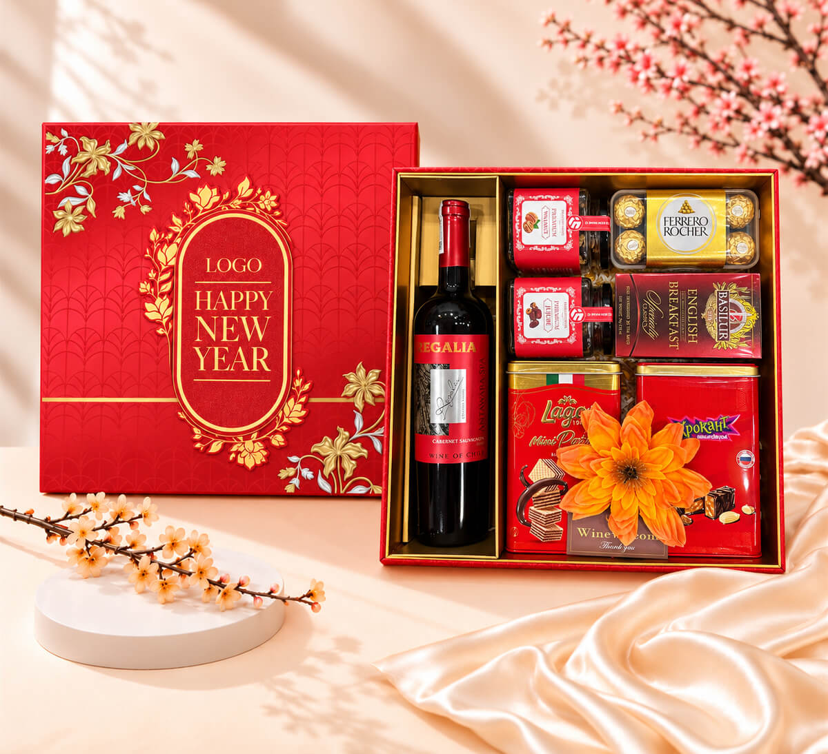 Hộp Quà Tết Happy New Year HQT2723