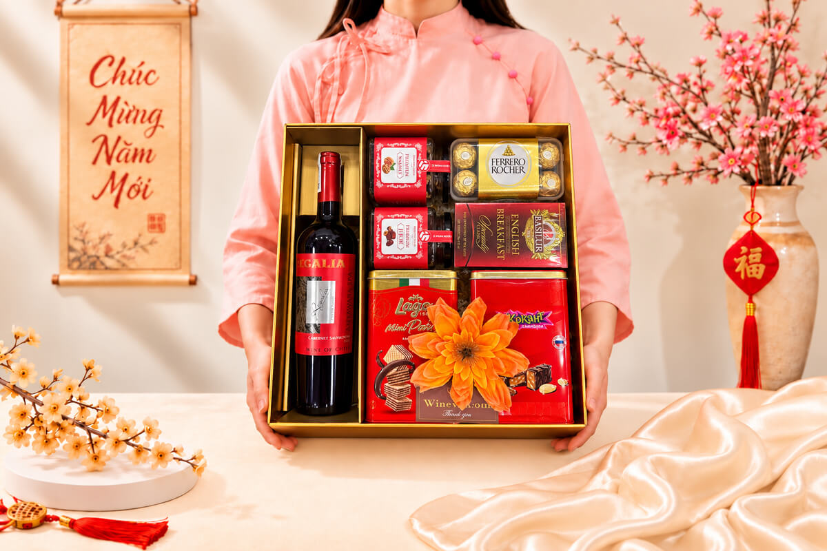 Hộp Quà Tết Happy New Year HQT2723