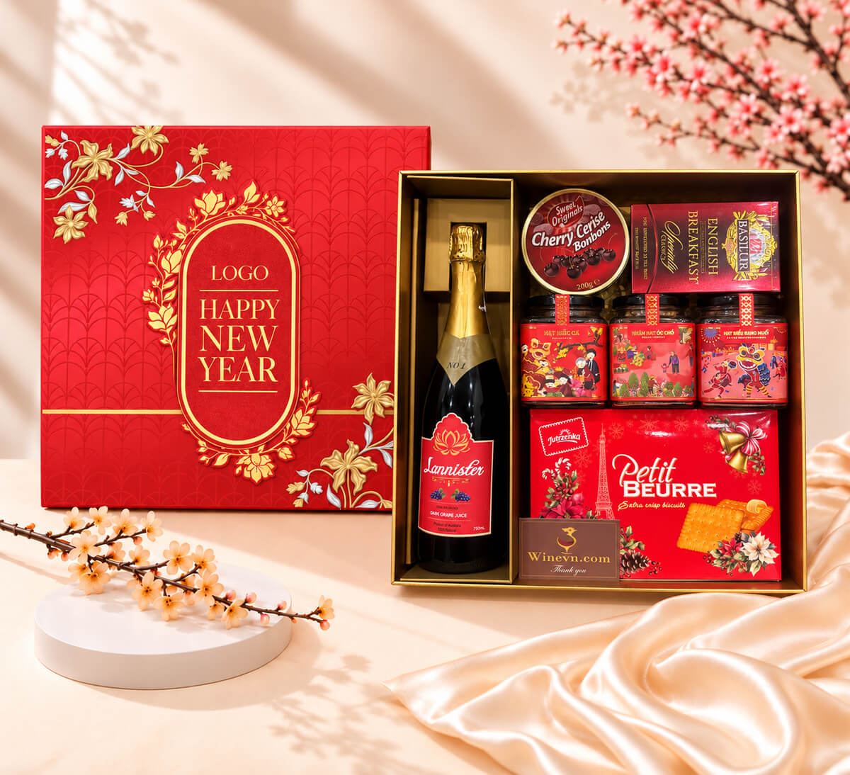 Hộp Quà Tết Happy New Year HQT2732