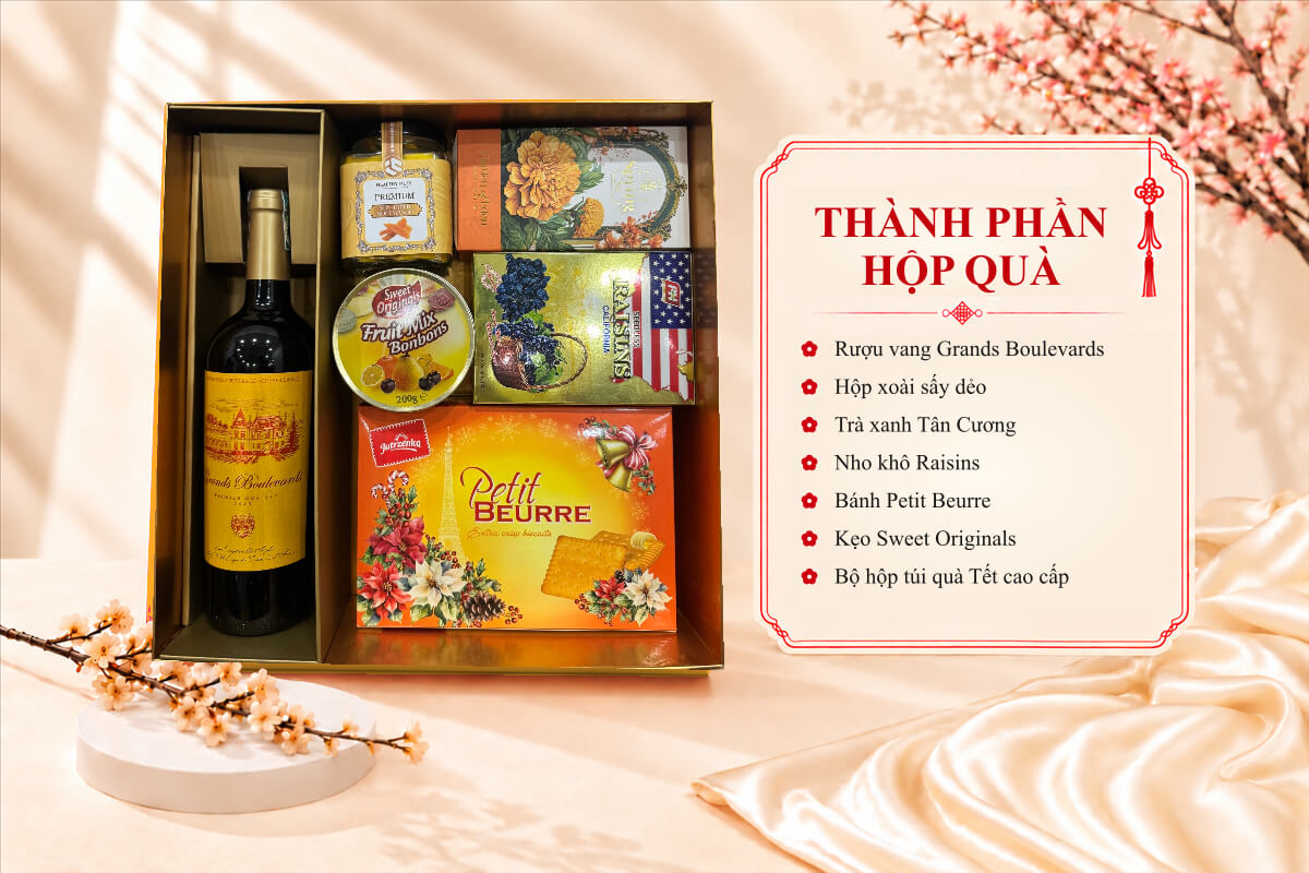 Hộp Quà Tết Phú Quý Cát Tường HQT2737