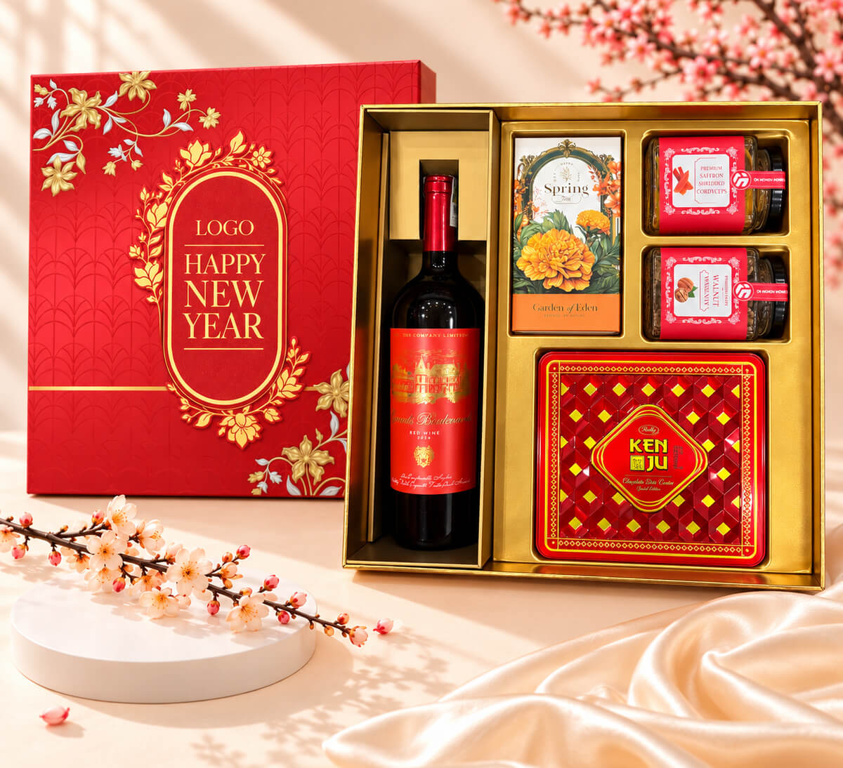 Hộp Quà Tết Happy New Year HQT2740