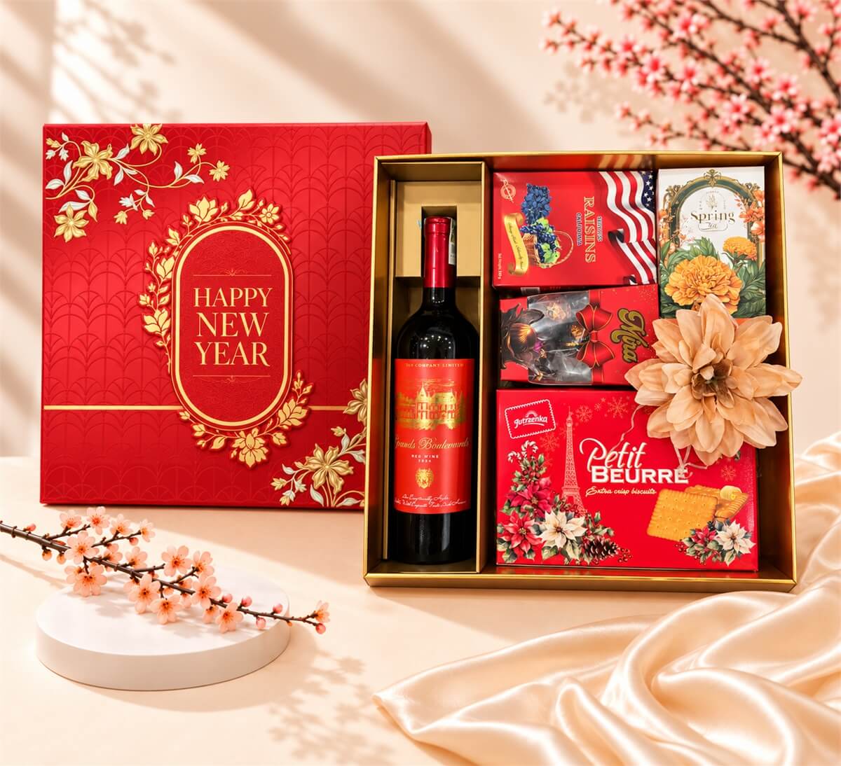Hộp Quà Tết Happy New Year HQT2743