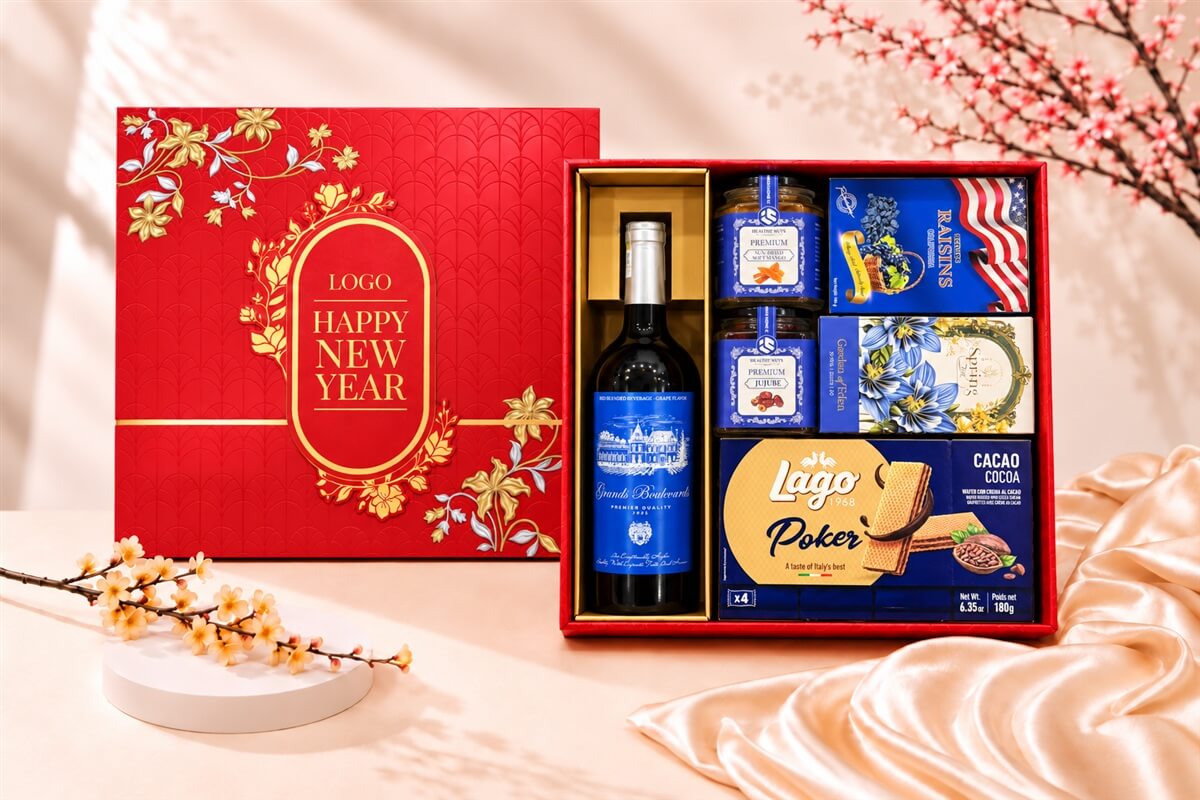 Hộp Quà Tết Happy New Year HQT2746