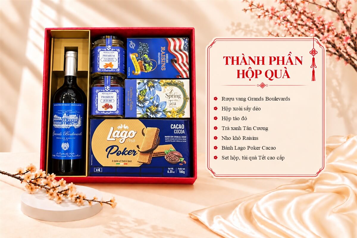Hộp Quà Tết Happy New Year HQT2746