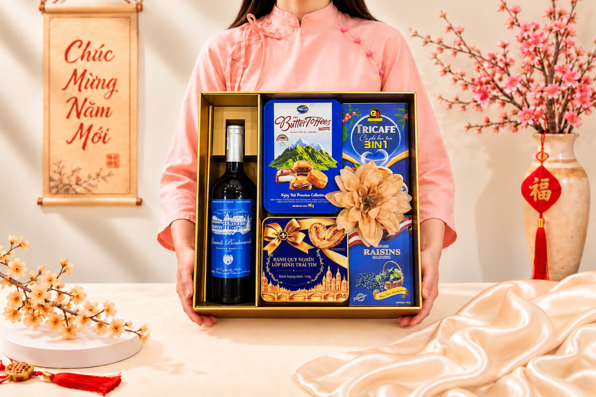 Hộp Quà Tết Happy New Year HQT2747