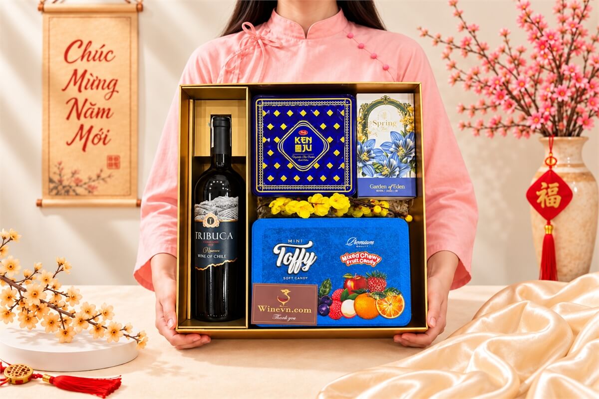 Hộp Quà Tết Happy New Year HQT2749