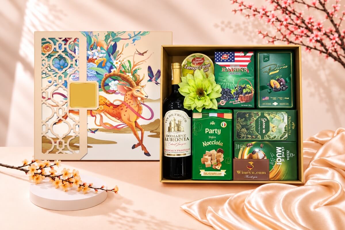 Hộp Quà Tết Lộc Biếc Nghinh Xuân HQT2763