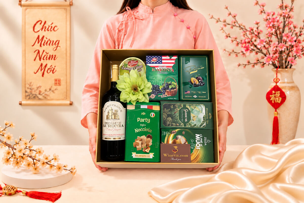 Hộp Quà Tết Lộc Biếc Nghinh Xuân HQT2763