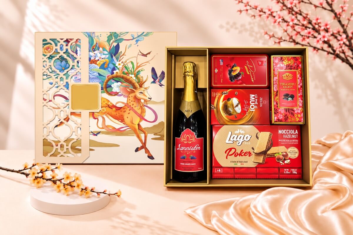 Hộp Quà Tết Lộc Biếc Nghinh Xuân HQT2764