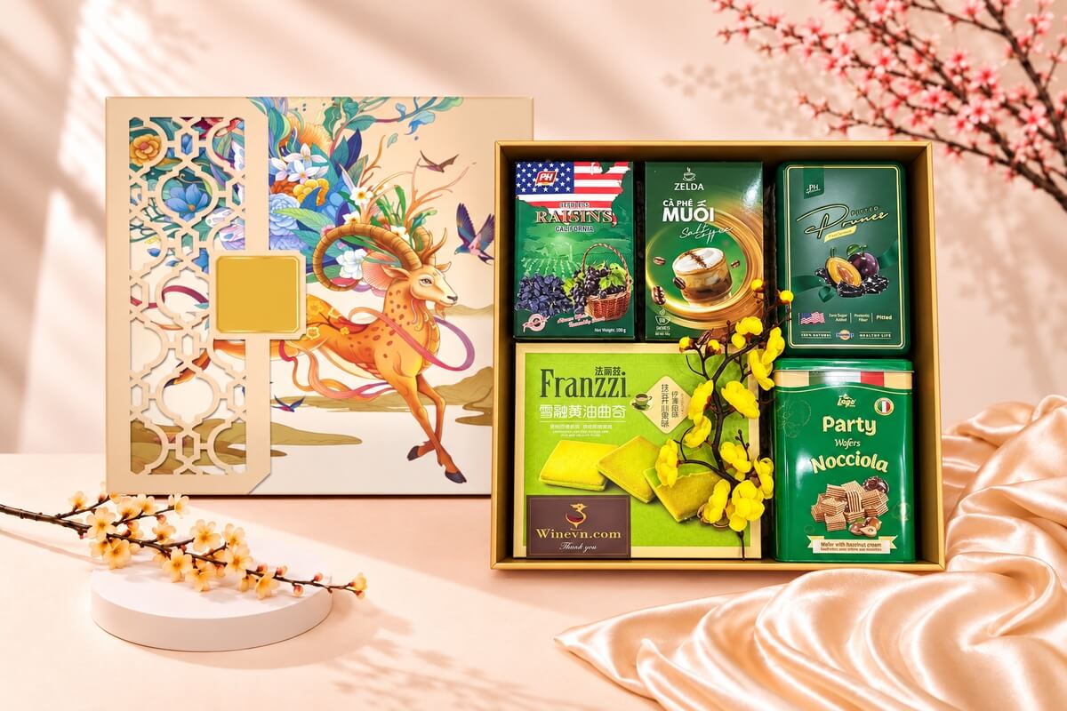 Hộp Quà Tết Lộc Biếc Nghinh Xuân HQT2767